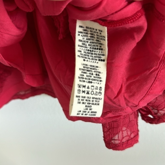 Free People Wherever You Go Lace Mini Dress Size 0 - Picture 5 of 7